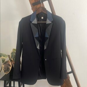 Diesel Women’s Blazer with Denim Accents